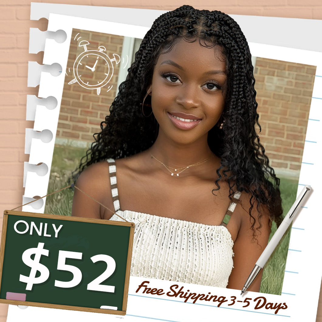 HOT SALE🔥 Anytime 16 inches Full Lace Synthetic Braided Wig